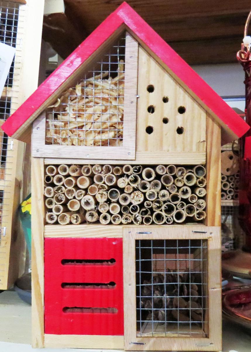 Habitat House Tower Wooden Bug Bee Butterfly Nest Hotel Ladybird Insect Natural 